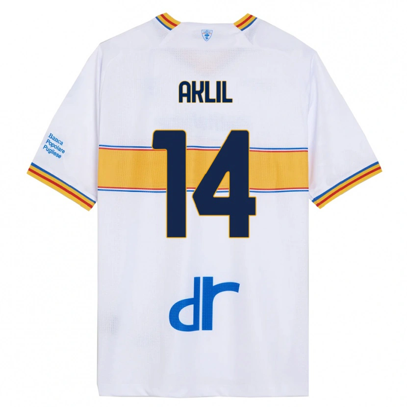 Danxen Heren Lino Aklil #14 Wit Geel Uitshirt Uittenue 2025/26 T-Shirt
