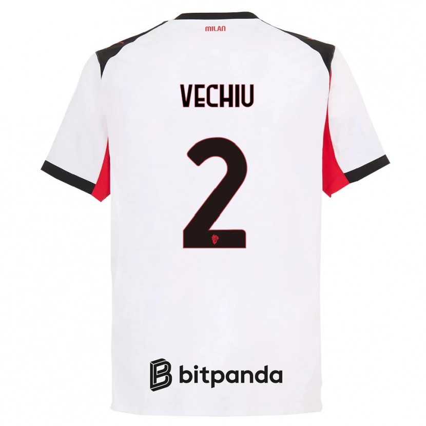 Danxen Heren Christian Vechiu #2 Wit Zwart Uitshirt Uittenue 2025/26 T-Shirt