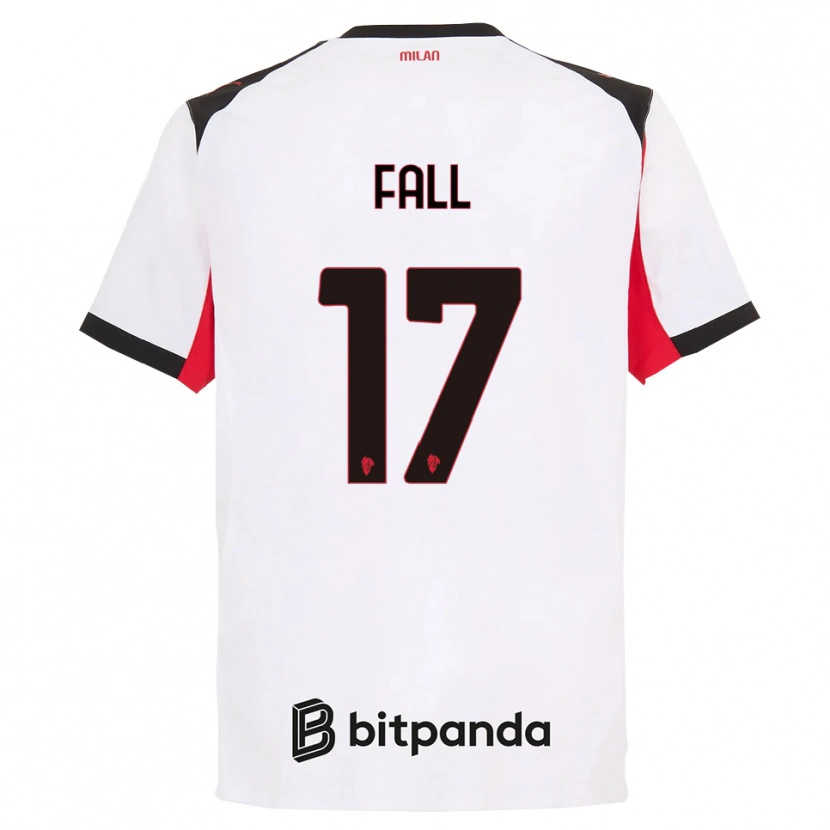 Danxen Heren Mbarick Fall #17 Wit Zwart Uitshirt Uittenue 2025/26 T-Shirt
