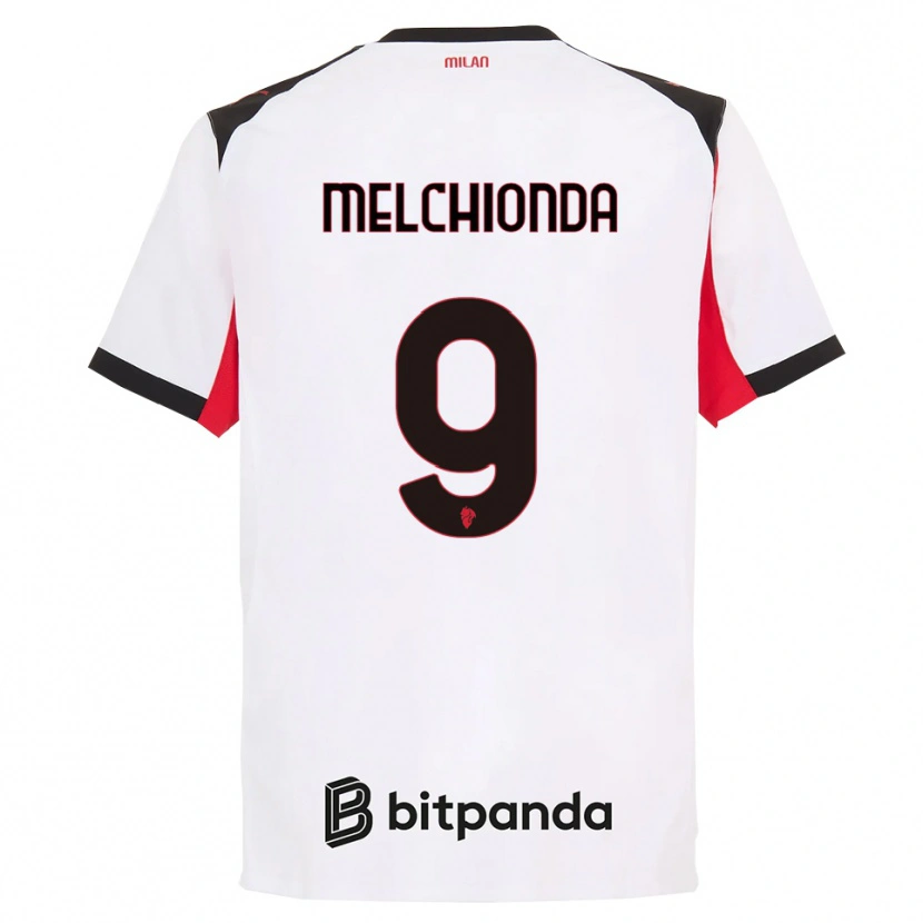 Danxen Heren Marco Melchionda #9 Wit Zwart Uitshirt Uittenue 2025/26 T-Shirt