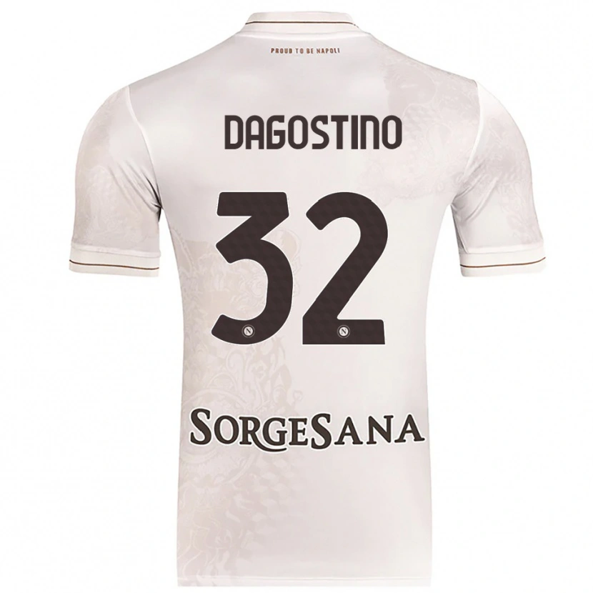 Danxen Heren Giuseppe Dagostino #32 Champagne Bruin Uitshirt Uittenue 2025/26 T-Shirt
