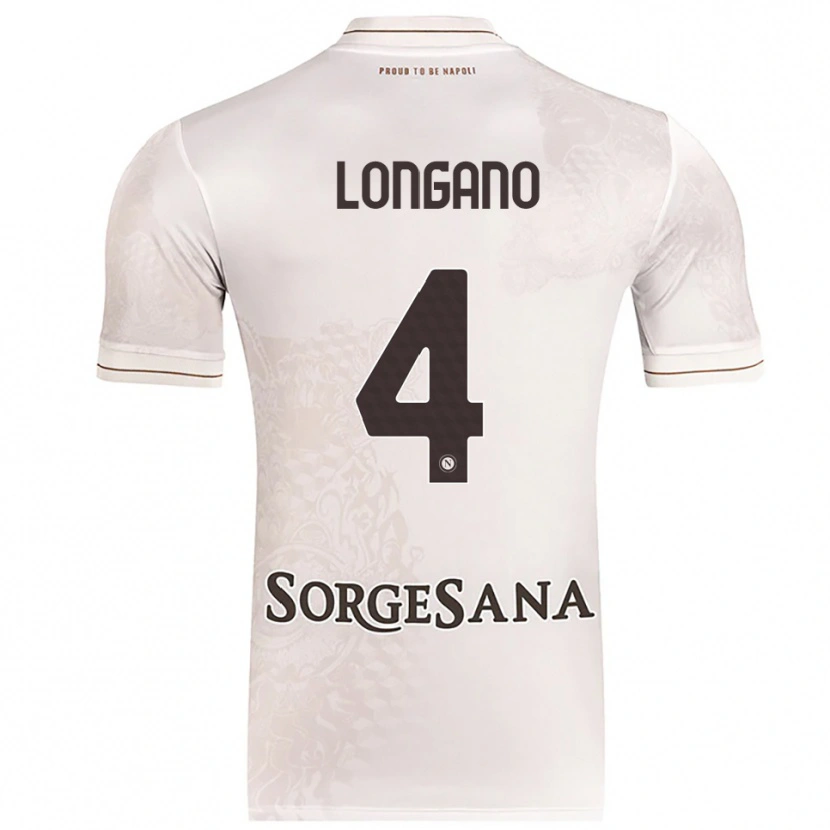 Danxen Heren Salvatore Longano #4 Champagne Bruin Uitshirt Uittenue 2025/26 T-Shirt