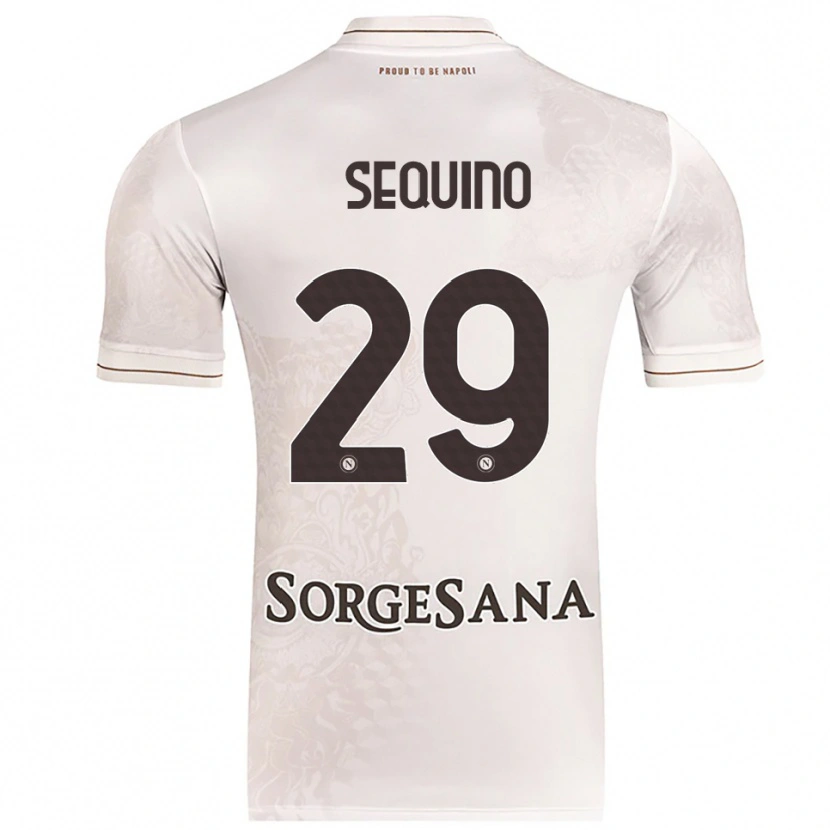 Danxen Heren Giovanni Sequino #29 Champagne Bruin Uitshirt Uittenue 2025/26 T-Shirt