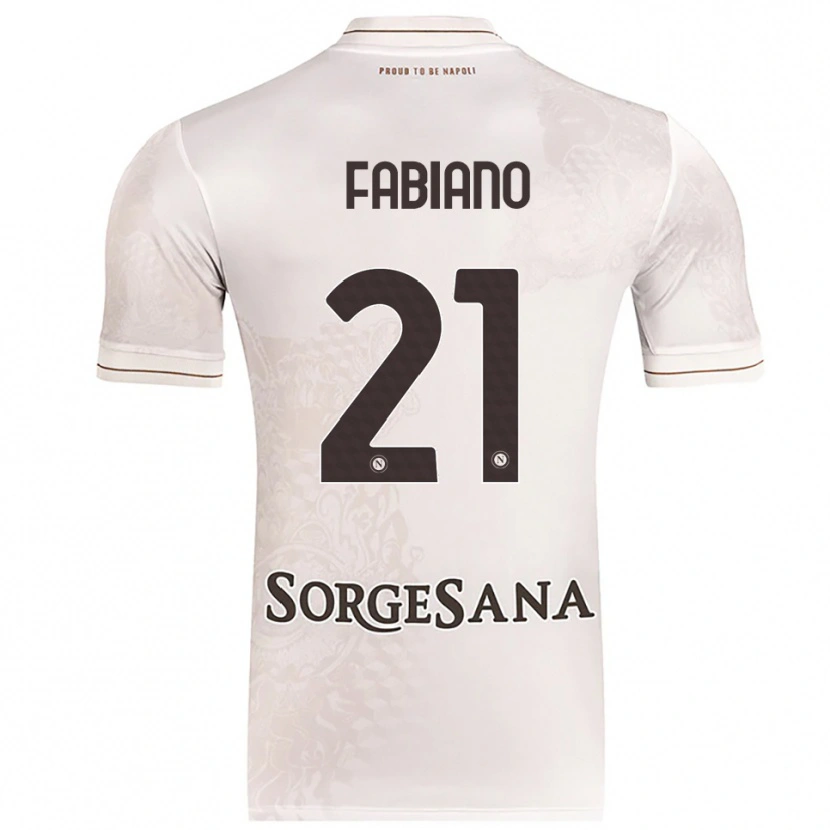 Danxen Heren Francesca Fabiano #21 Champagne Bruin Uitshirt Uittenue 2025/26 T-Shirt