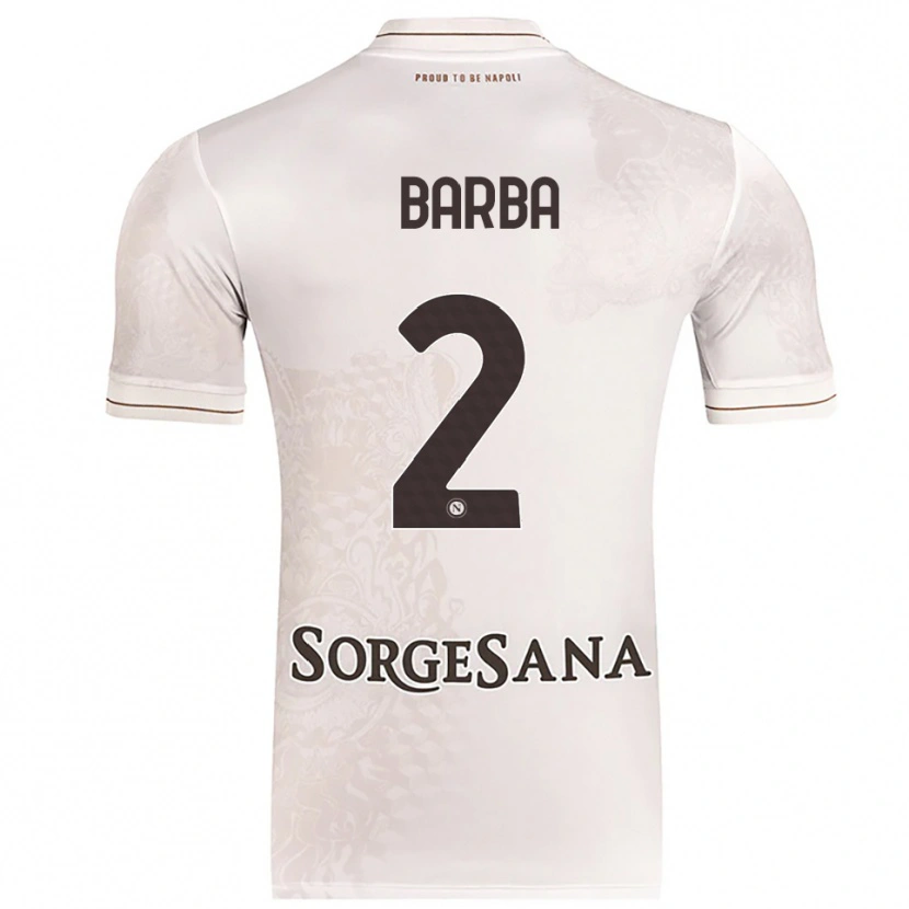 Danxen Heren Benedetto Barba #2 Champagne Bruin Uitshirt Uittenue 2025/26 T-Shirt