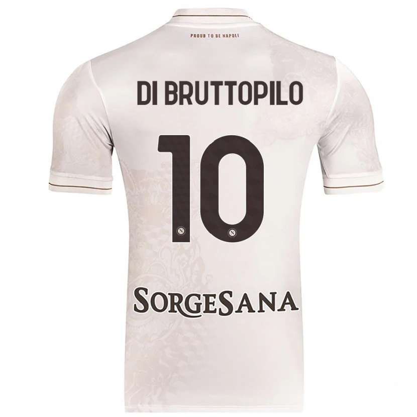 Danxen Heren Giuseppe Ambrosino Di Bruttopilo #10 Champagne Bruin Uitshirt Uittenue 2025/26 T-Shirt