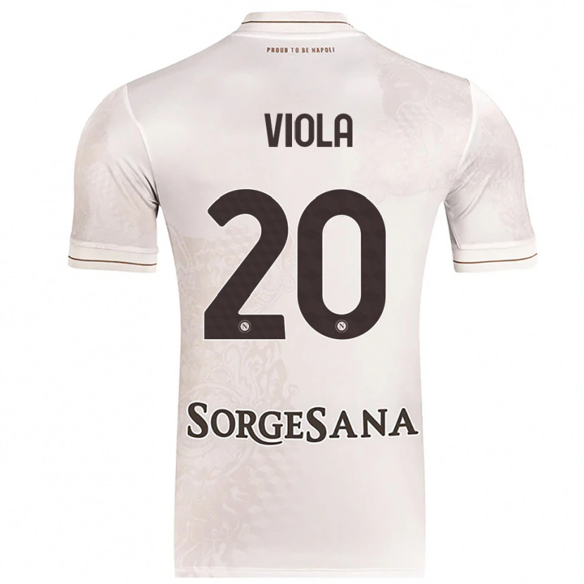 Danxen Heren Nicola Viola #20 Champagne Bruin Uitshirt Uittenue 2025/26 T-Shirt