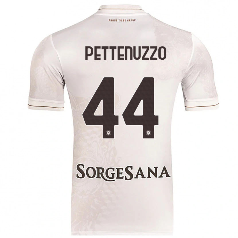 Danxen Heren Tecla Pettenuzzo #44 Champagne Bruin Uitshirt Uittenue 2025/26 T-Shirt