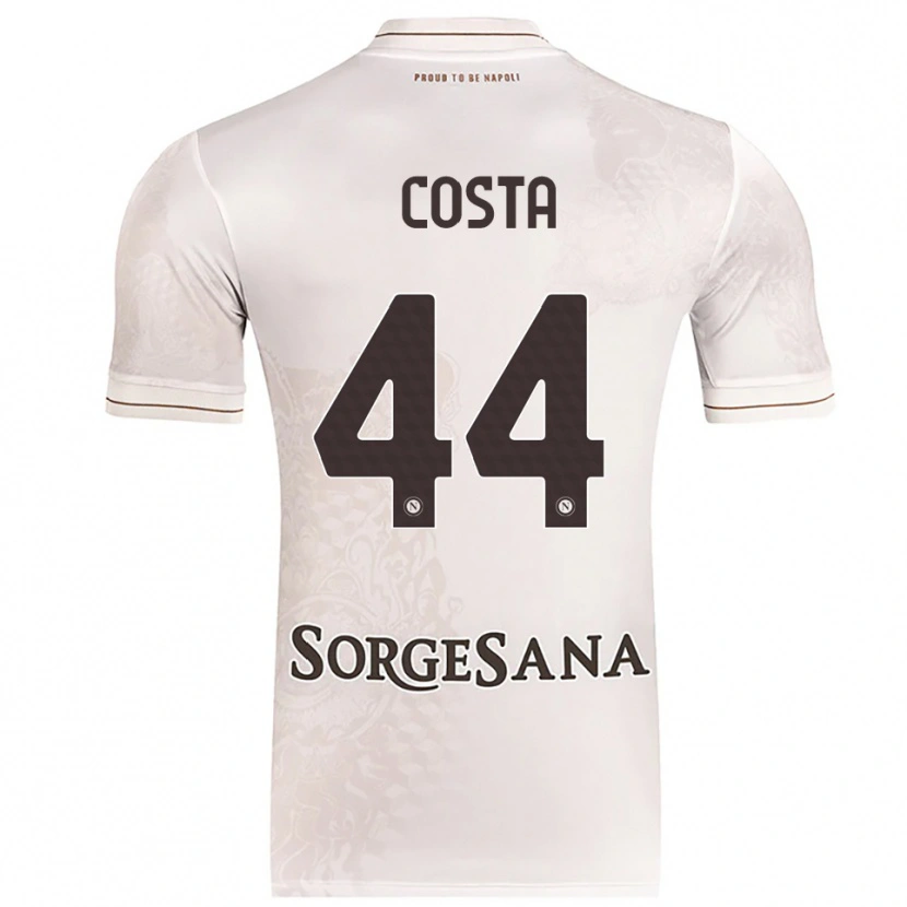 Danxen Heren Filippo Costa #44 Champagne Bruin Uitshirt Uittenue 2025/26 T-Shirt