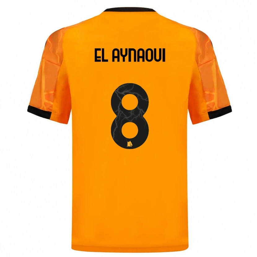 Danxen Heren Neil El Aynaoui #8 Oranje Zwart Uitshirt Uittenue 2025/26 T-Shirt