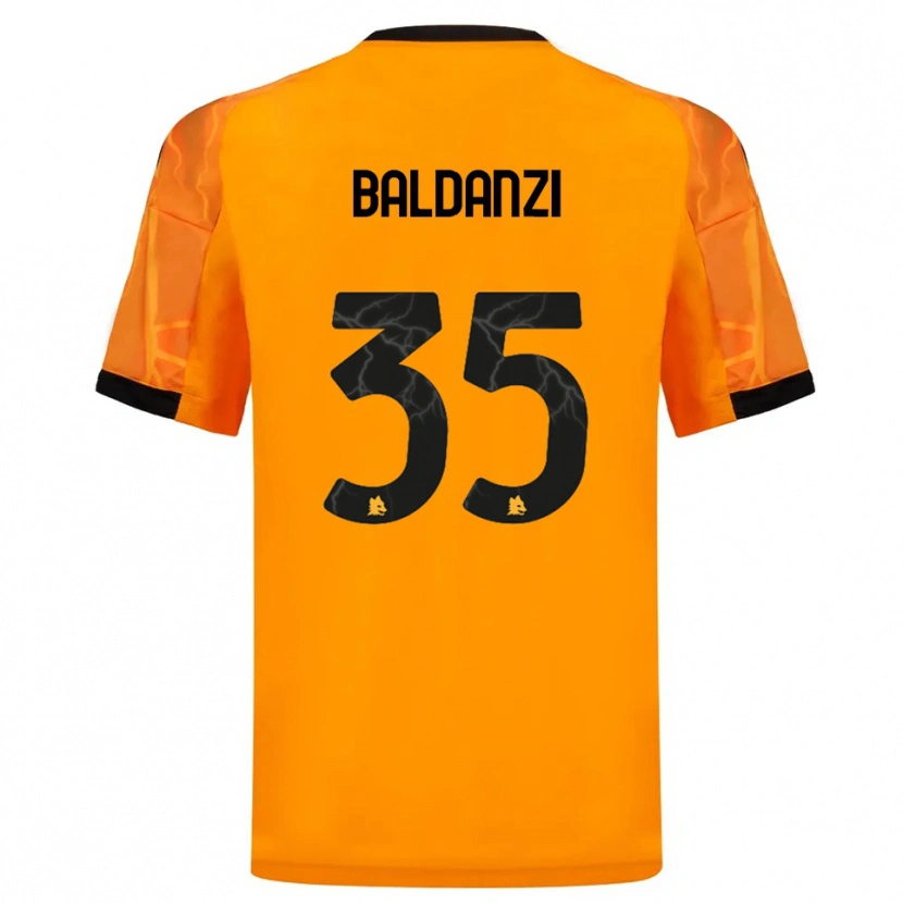 Danxen Heren Tommaso Baldanzi #35 Oranje Zwart Uitshirt Uittenue 2025/26 T-Shirt