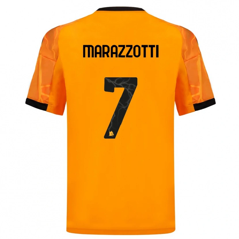 Danxen Heren Fabrizio Marazzotti #7 Oranje Zwart Uitshirt Uittenue 2025/26 T-Shirt