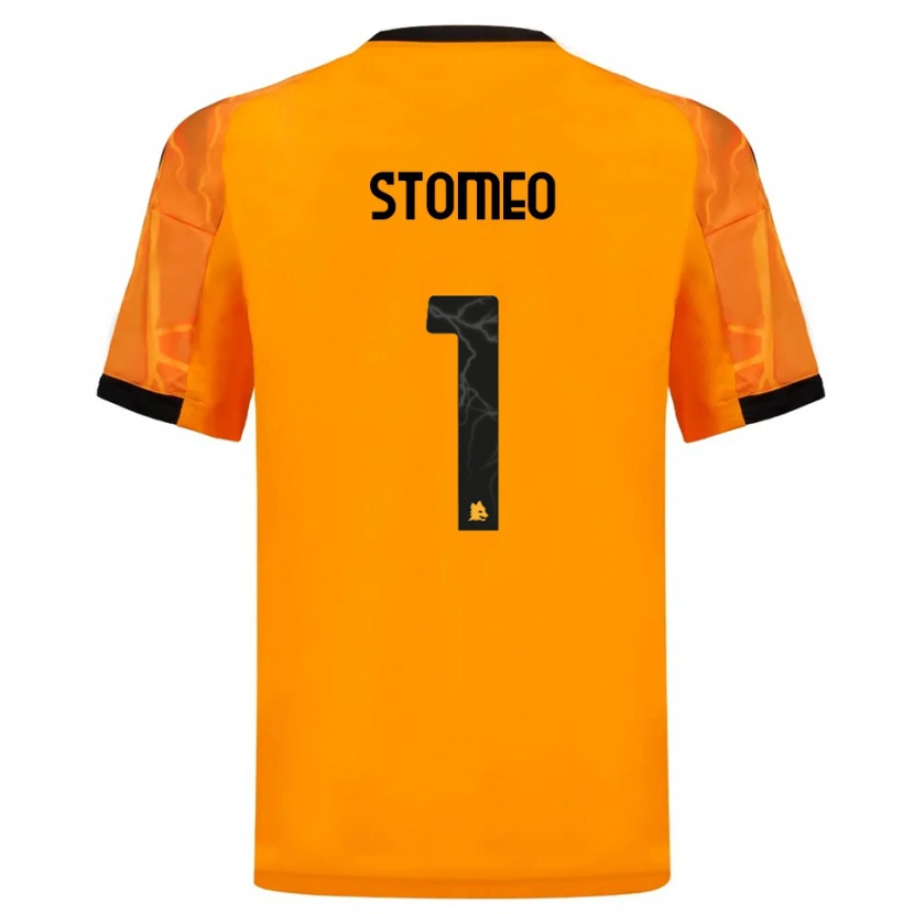 Danxen Heren Giorgio Stomeo #1 Oranje Zwart Uitshirt Uittenue 2025/26 T-Shirt