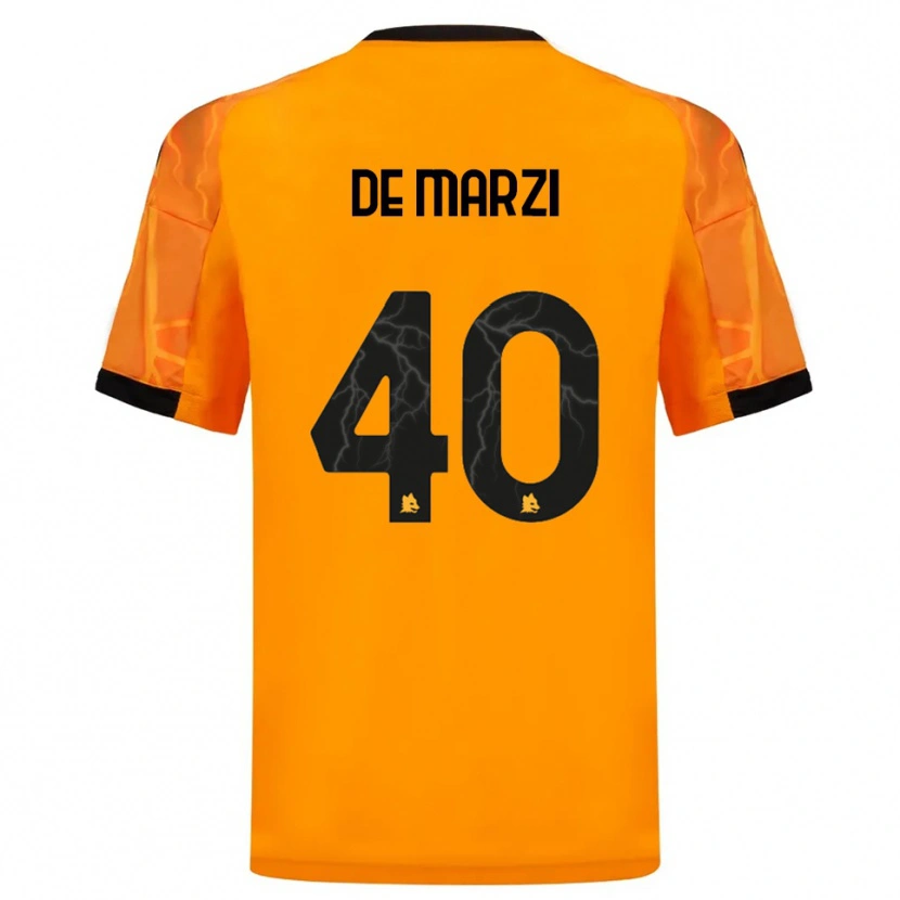 Danxen Heren Giorgio De Marzi #40 Oranje Zwart Uitshirt Uittenue 2025/26 T-Shirt
