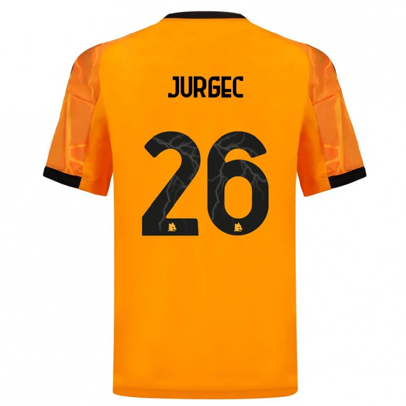 Danxen Heren Jan Jurgec #26 Oranje Zwart Uitshirt Uittenue 2025/26 T-Shirt