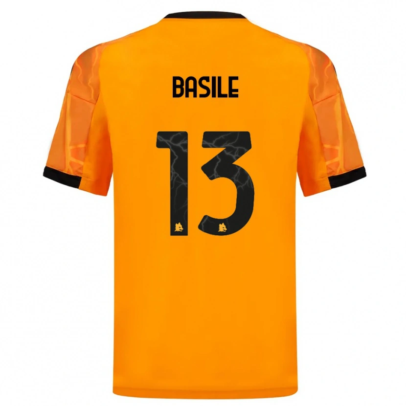 Danxen Heren Filippo Basile #13 Oranje Zwart Uitshirt Uittenue 2025/26 T-Shirt