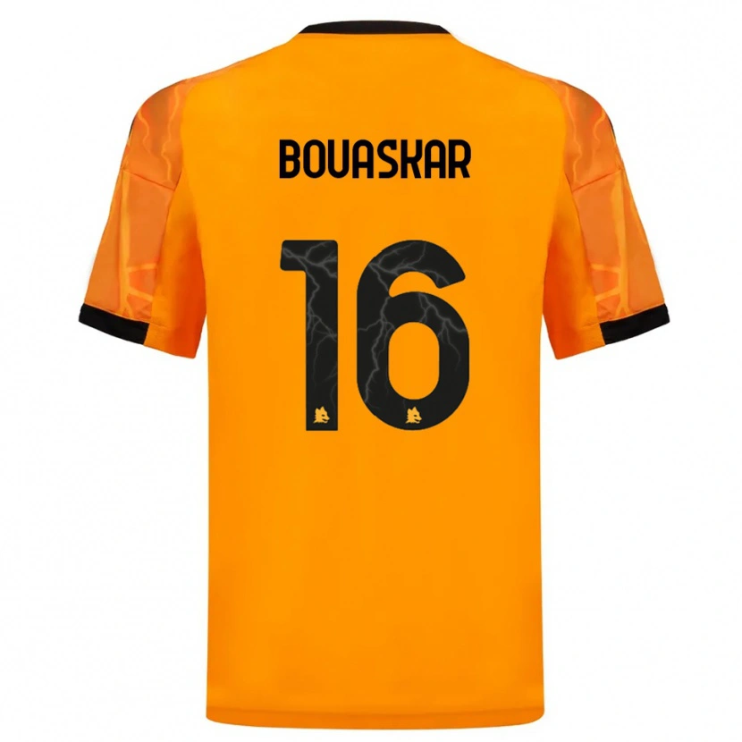 Danxen Heren Slim Bouaskar #16 Oranje Zwart Uitshirt Uittenue 2025/26 T-Shirt