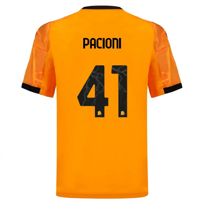 Danxen Heren Eleonora Pacioni #41 Oranje Zwart Uitshirt Uittenue 2025/26 T-Shirt