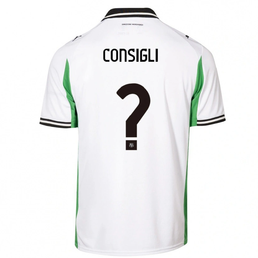 Danxen Heren Andrea Consigli #0 Wit Groen Zwart Uitshirt Uittenue 2025/26 T-Shirt