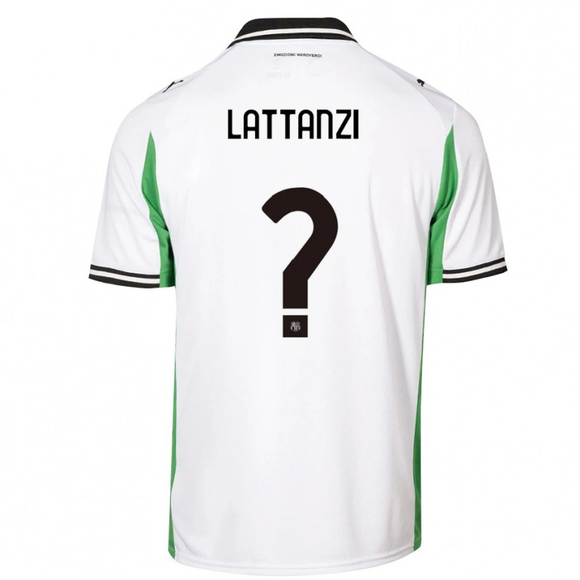 Danxen Heren Luca Lattanzi #0 Wit Groen Zwart Uitshirt Uittenue 2025/26 T-Shirt