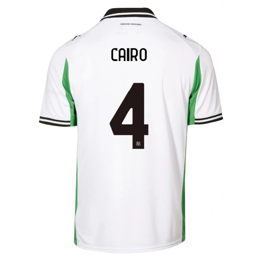 Danxen Heren Nicolas Cairo #4 Wit Groen Zwart Uitshirt Uittenue 2025/26 T-Shirt