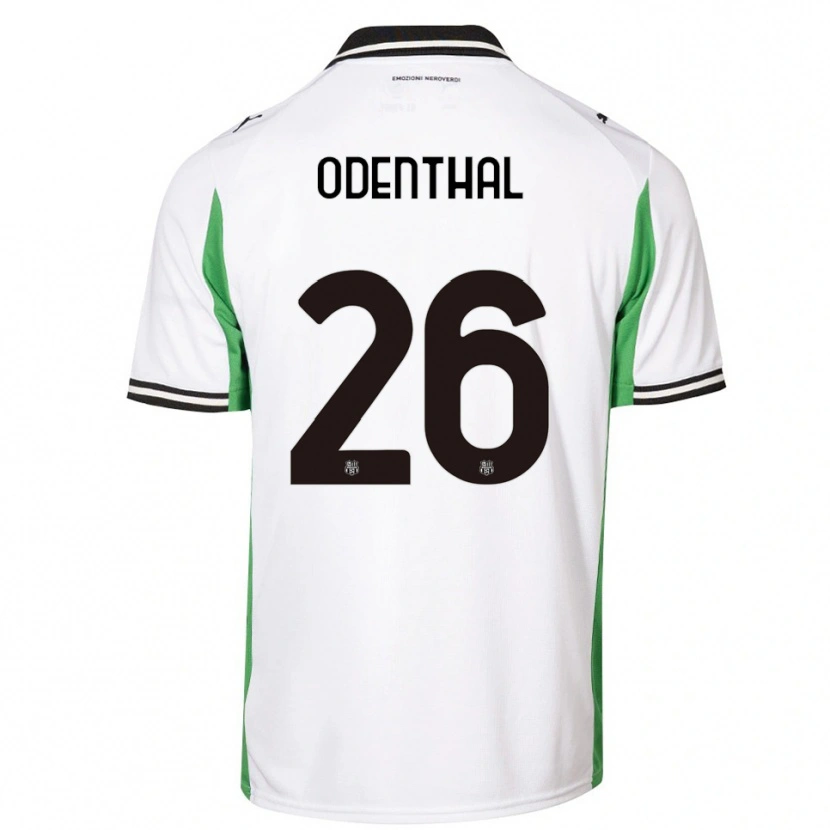 Danxen Heren Cas Odenthal #26 Wit Groen Zwart Uitshirt Uittenue 2025/26 T-Shirt
