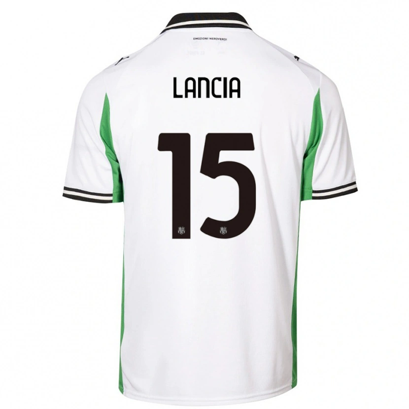 Danxen Heren Filippo Lancia #15 Wit Groen Zwart Uitshirt Uittenue 2025/26 T-Shirt