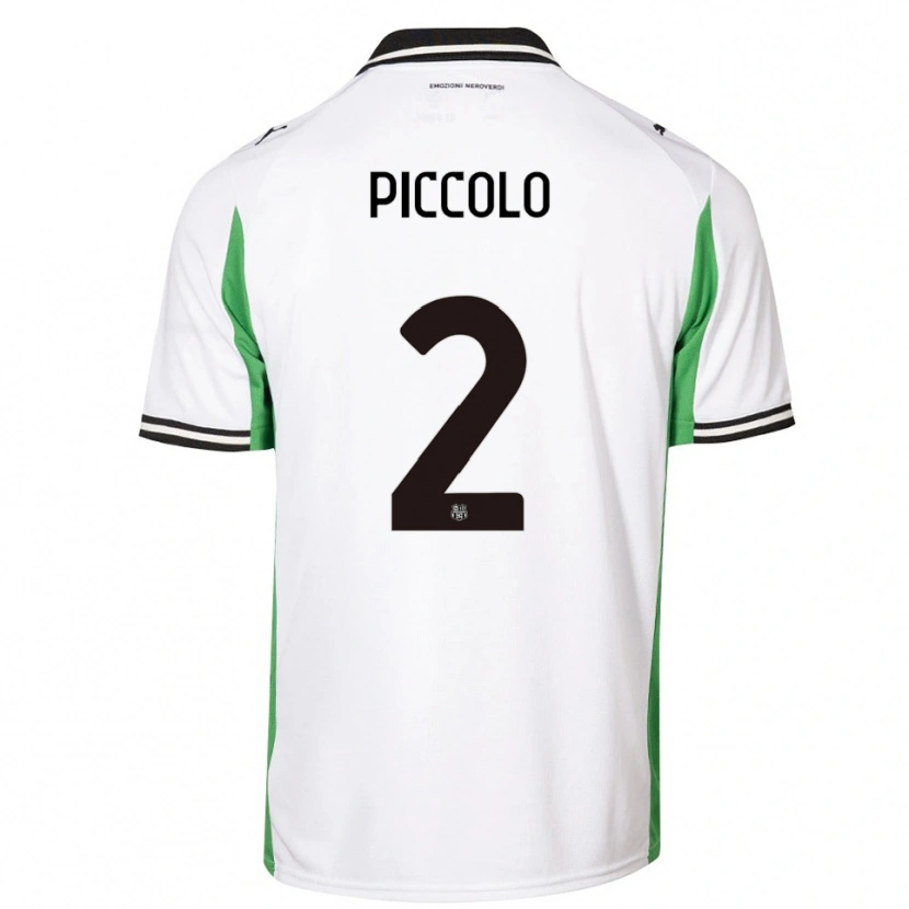 Danxen Heren Peter Piccolo #2 Wit Groen Zwart Uitshirt Uittenue 2025/26 T-Shirt