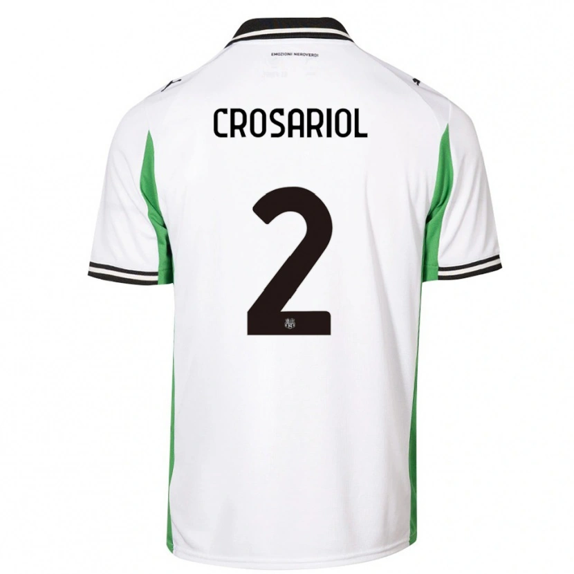 Danxen Heren Daniel Crosariol #2 Wit Groen Zwart Uitshirt Uittenue 2025/26 T-Shirt