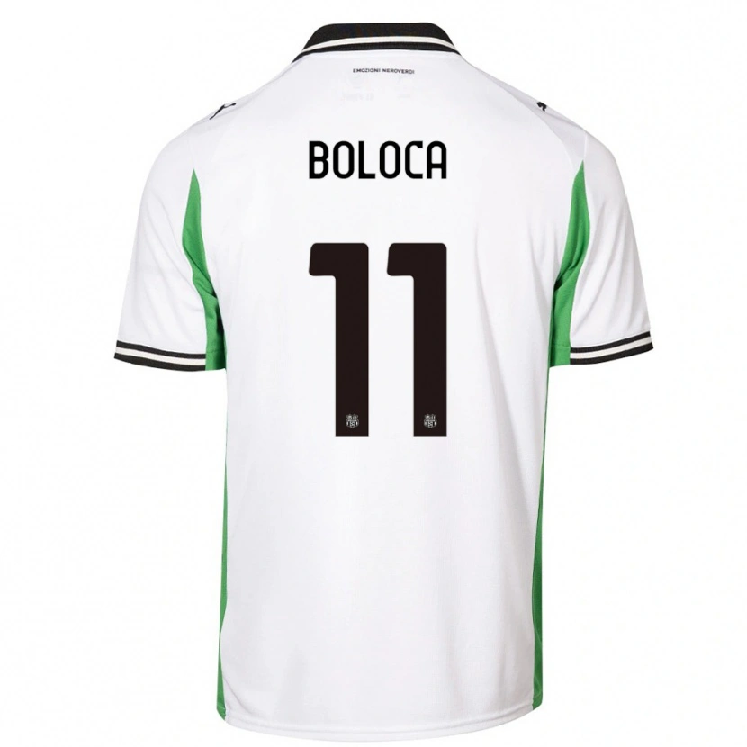 Danxen Heren Daniel Boloca #11 Wit Groen Zwart Uitshirt Uittenue 2025/26 T-Shirt