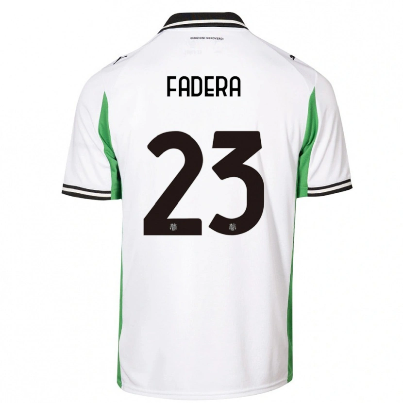 Danxen Heren Alieu Fadera #23 Wit Groen Zwart Uitshirt Uittenue 2025/26 T-Shirt