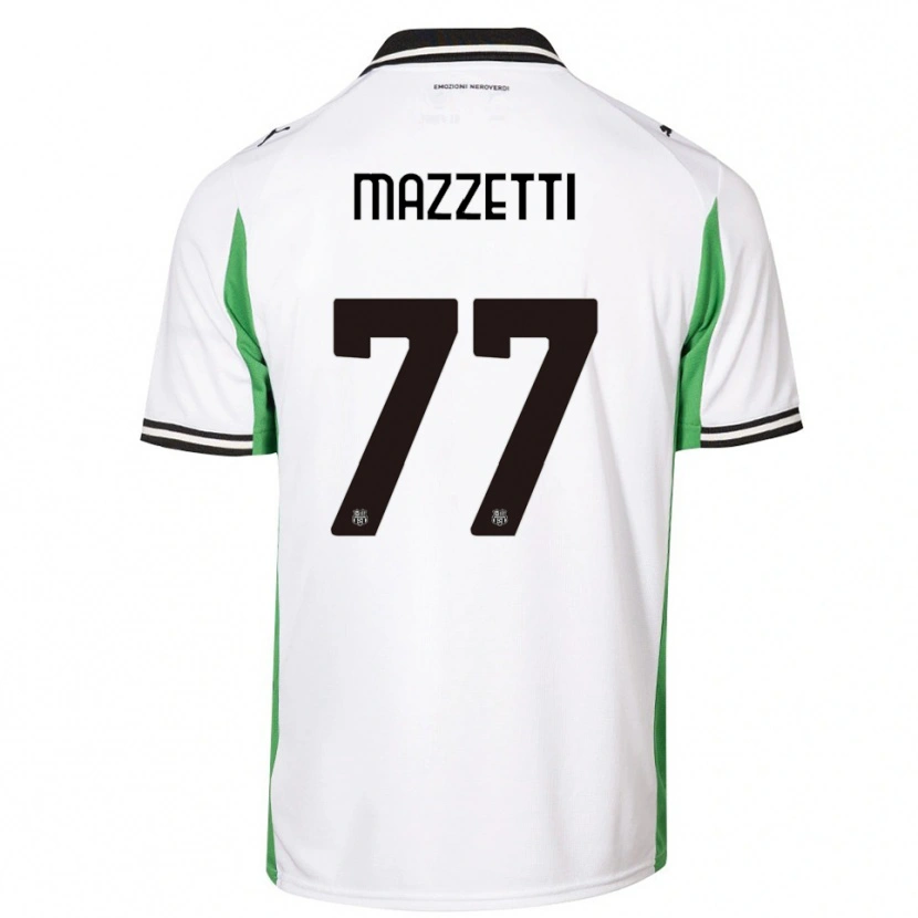 Danxen Heren Riccardo Mazzetti #77 Wit Groen Zwart Uitshirt Uittenue 2025/26 T-Shirt