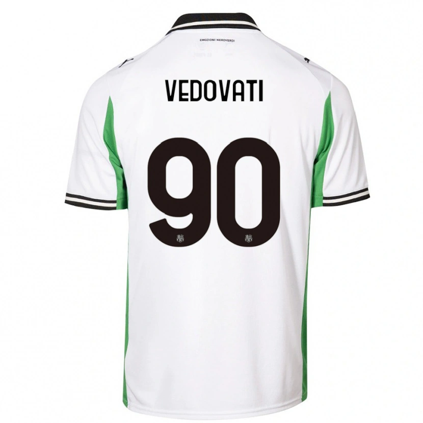 Danxen Heren Gabriele Vedovati #90 Wit Groen Zwart Uitshirt Uittenue 2025/26 T-Shirt