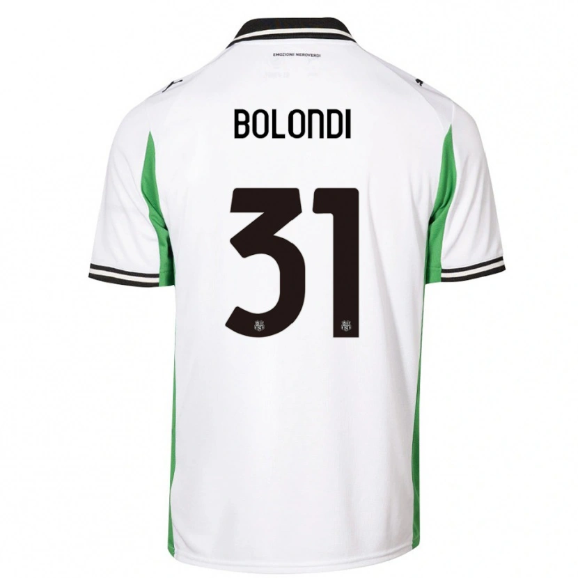 Danxen Heren Francesco Bolondi #31 Wit Groen Zwart Uitshirt Uittenue 2025/26 T-Shirt