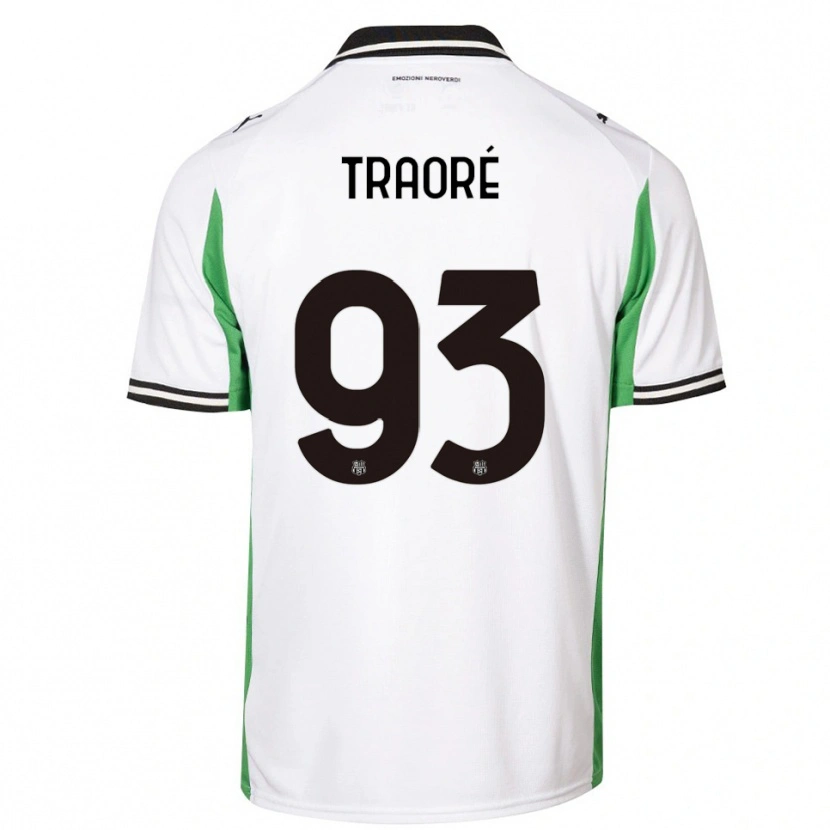 Danxen Heren Kadidia Traoré #93 Wit Groen Zwart Uitshirt Uittenue 2025/26 T-Shirt