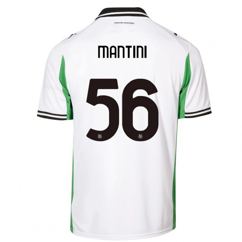 Danxen Heren Raffaele Mantini #56 Wit Groen Zwart Uitshirt Uittenue 2025/26 T-Shirt