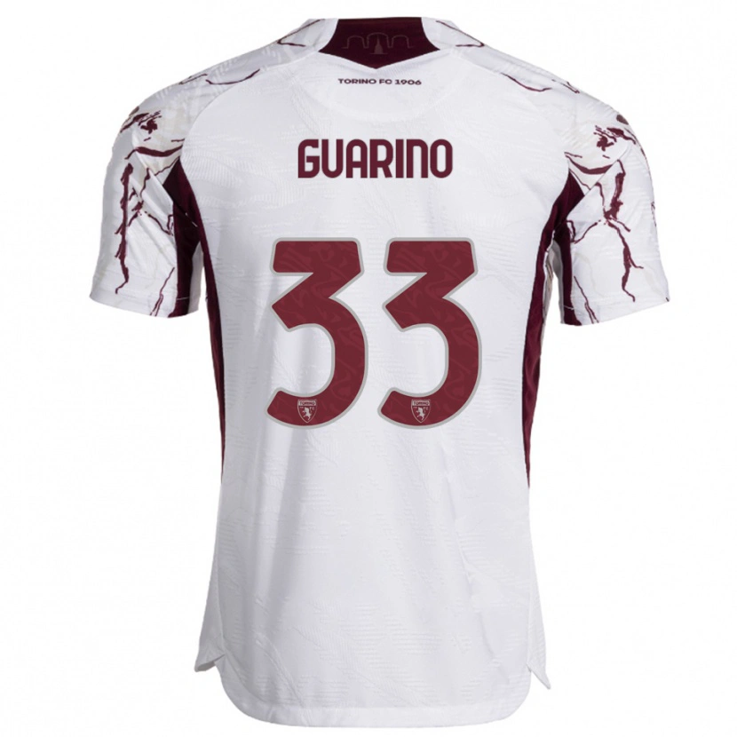 Danxen Heren Rita Guarino #33 Wit Bourgondisch Uitshirt Uittenue 2025/26 T-Shirt