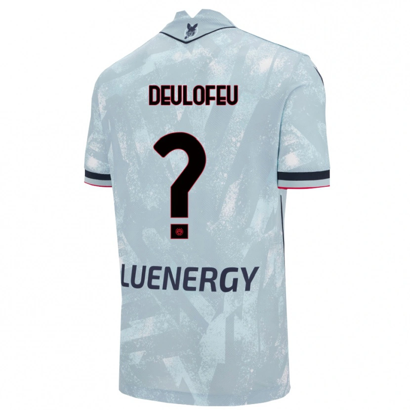 Danxen Heren Gerard Deulofeu #0 Lichtblauw Zwart Uitshirt Uittenue 2025/26 T-Shirt