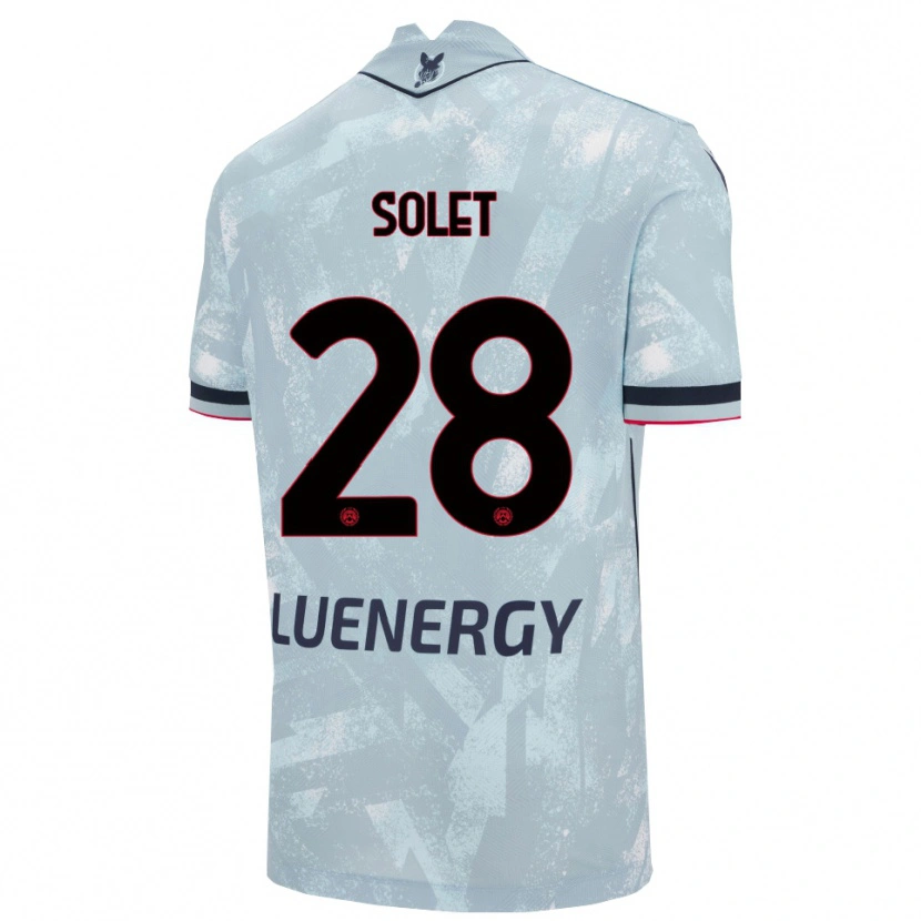 Danxen Heren Oumar Solet #28 Lichtblauw Zwart Uitshirt Uittenue 2025/26 T-Shirt