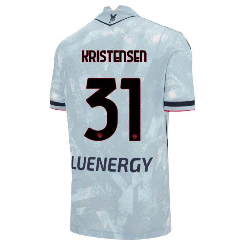 Danxen Heren Thomas Kristensen #31 Lichtblauw Zwart Uitshirt Uittenue 2025/26 T-Shirt