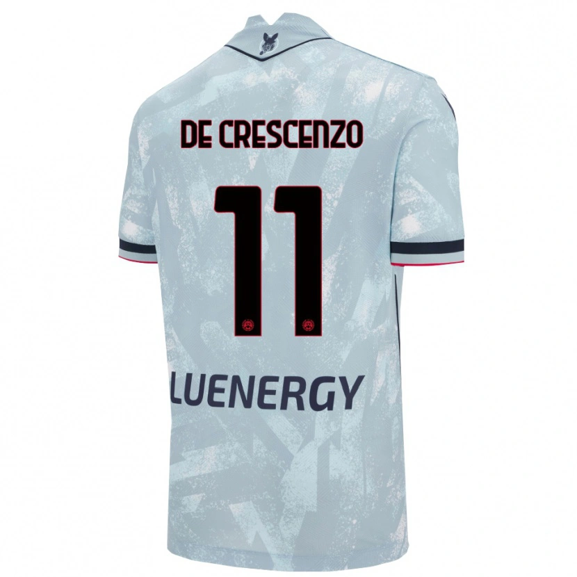 Danxen Heren Marco De Crescenzo #11 Lichtblauw Zwart Uitshirt Uittenue 2025/26 T-Shirt