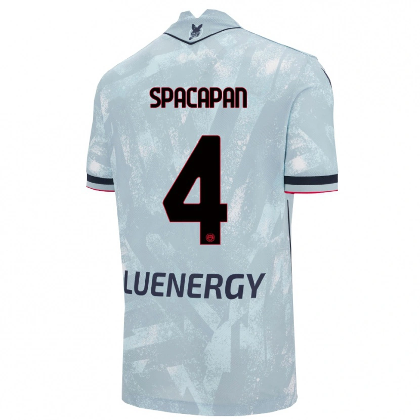 Danxen Heren Luka Spacapan #4 Lichtblauw Zwart Uitshirt Uittenue 2025/26 T-Shirt