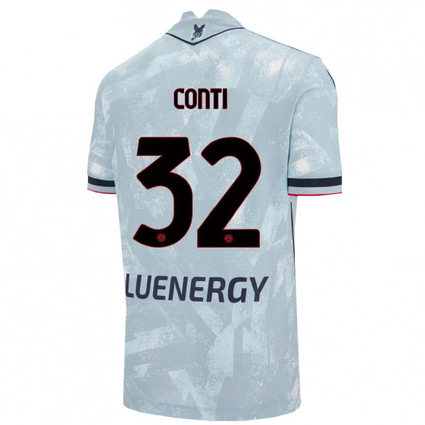 Danxen Heren Manuel Conti #32 Lichtblauw Zwart Uitshirt Uittenue 2025/26 T-Shirt