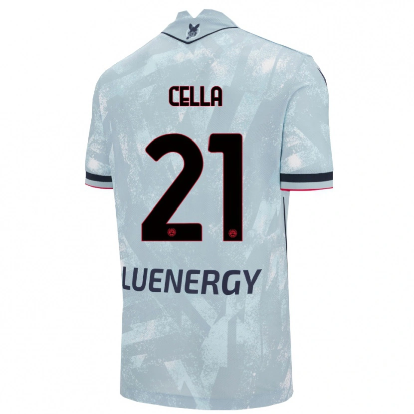 Danxen Heren Leonardo Cella #21 Lichtblauw Zwart Uitshirt Uittenue 2025/26 T-Shirt