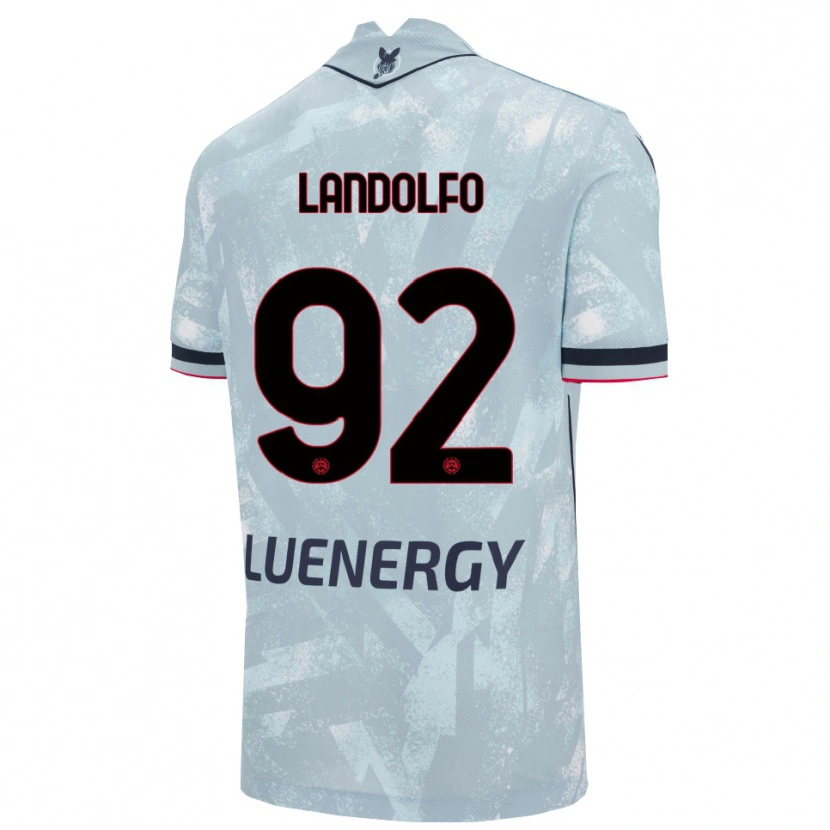 Danxen Heren Tommaso Landolfo #92 Lichtblauw Zwart Uitshirt Uittenue 2025/26 T-Shirt