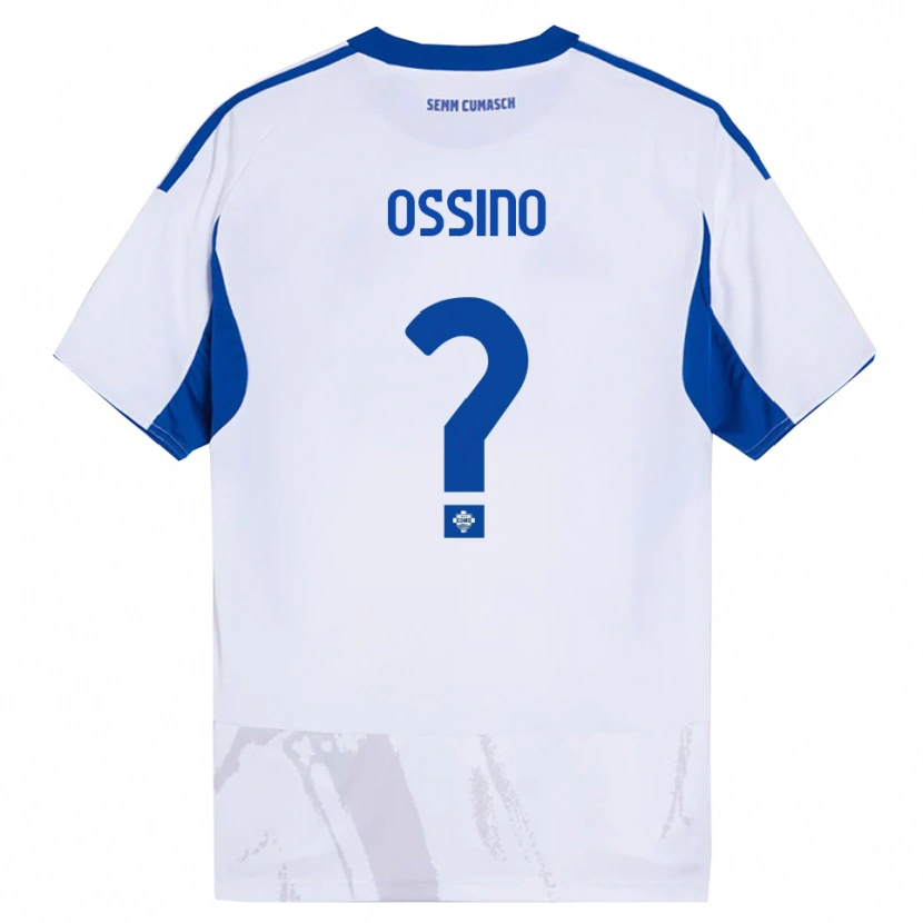 Danxen Heren Daniel Ossino #0 Wit Blauw Uitshirt Uittenue 2025/26 T-Shirt