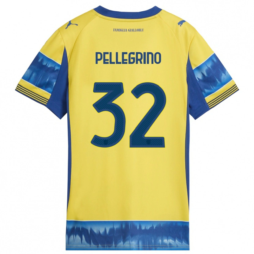 Danxen Heren Mateo Pellegrino #32 Geel Blauw Uitshirt Uittenue 2025/26 T-Shirt