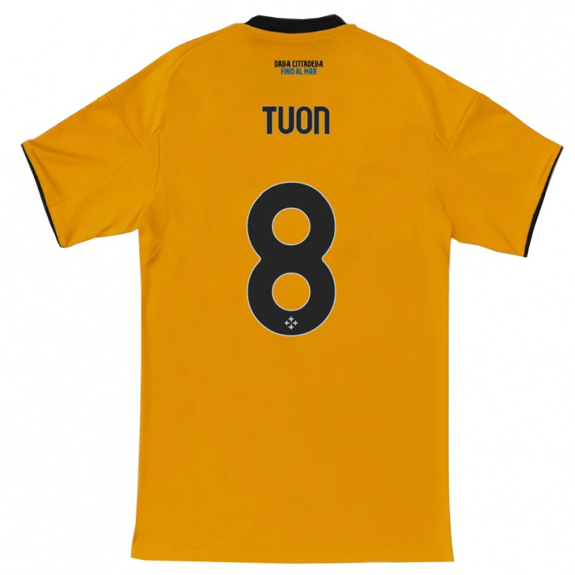 Danxen Heren Nicola Tuon #8 Oranje Blauw Uitshirt Uittenue 2025/26 T-Shirt