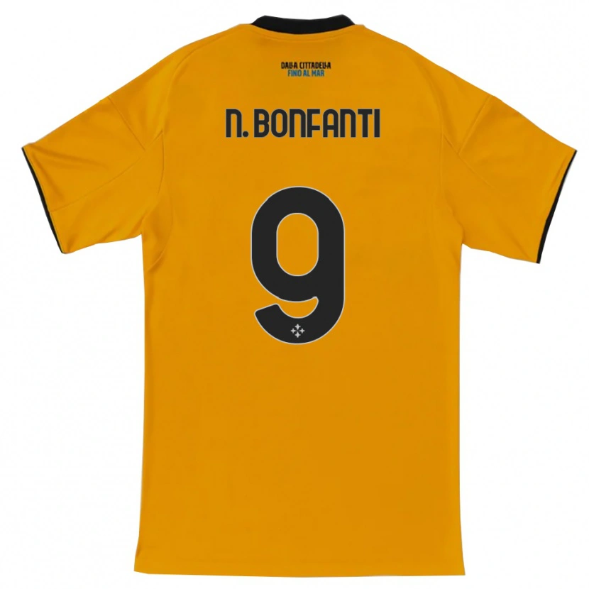 Danxen Heren Nicholas Bonfanti #9 Oranje Blauw Uitshirt Uittenue 2025/26 T-Shirt