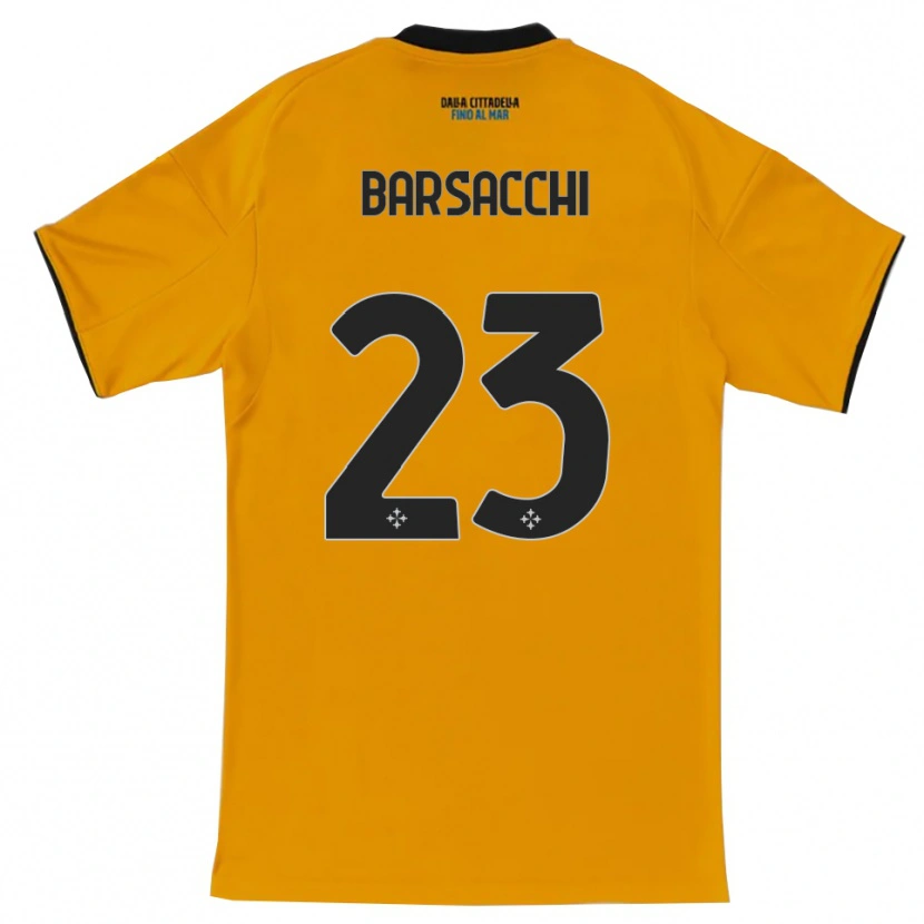 Danxen Heren Cristian Barsacchi #23 Oranje Blauw Uitshirt Uittenue 2025/26 T-Shirt